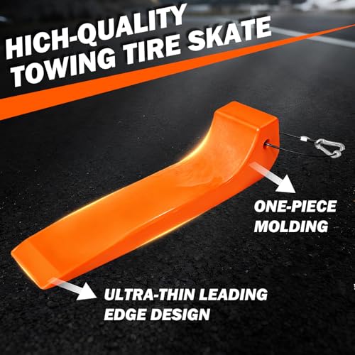 YATOINTO Tire Skates for Car Haulers Flat Beds Wreckers and Rollback Carriers, 4 Pack - Image 3