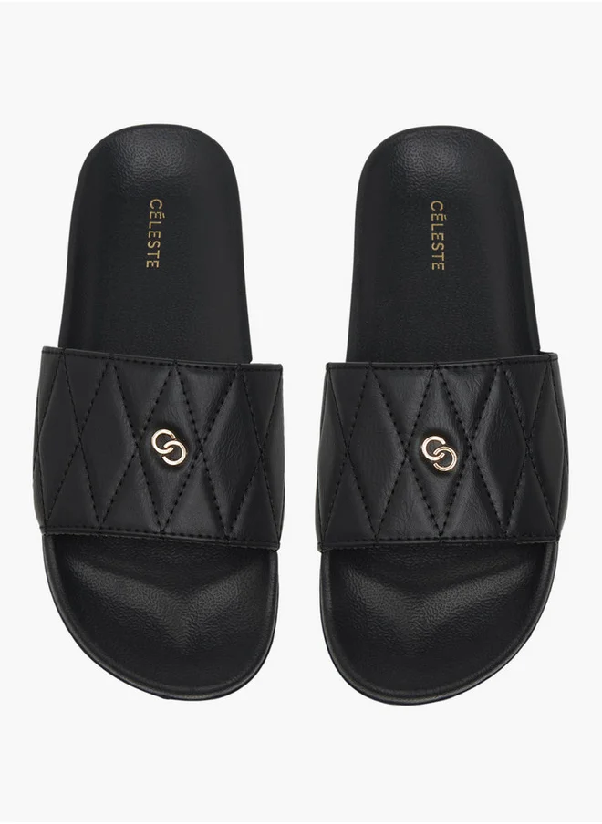 Celeste Women's Quilted Slip-On Slides