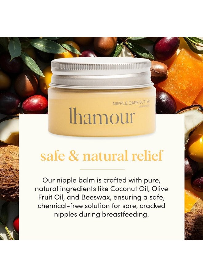 Lhamour 100% Natural Nipple Butter for Breastfeeding Moms, Soothing Nipple Cream with Beef Tallow, Coconut & Olive Oils, Beeswax, Safe for Baby, Relief for Dry & Cracked Skin, Pre/Postnatal Balm, 1 oz - Image 5