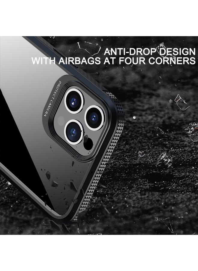 S-TOP Case For iPhone 11 Pro Max MG Series Carbon Fiber TPU + Clear PC Four-corner Airbag Shockproof Case - Image 4