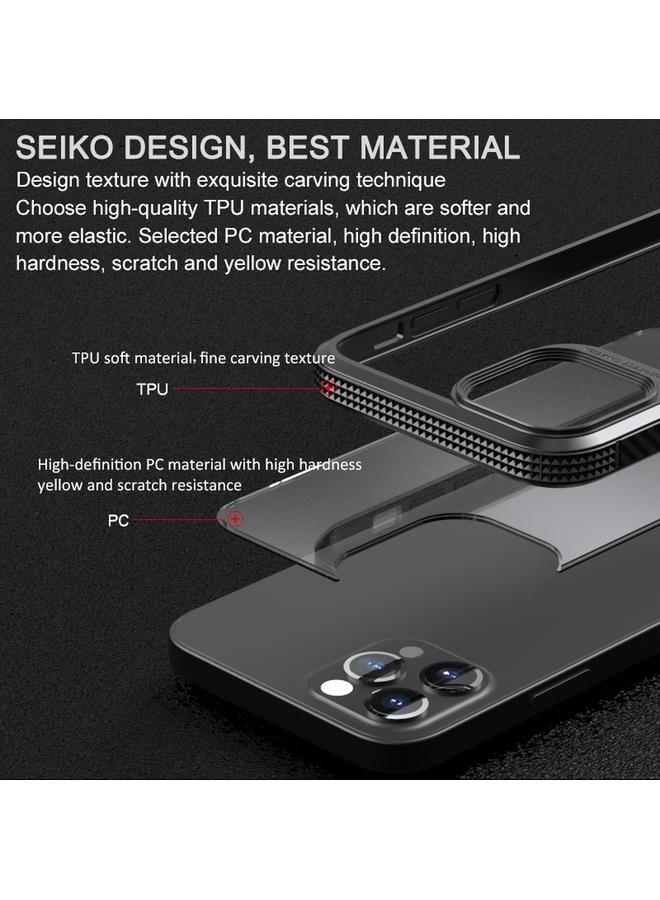 S-TOP Case For iPhone 11 Pro Max MG Series Carbon Fiber TPU + Clear PC Four-corner Airbag Shockproof Case - Image 3