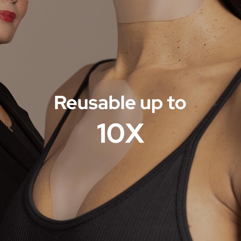 SiO Beauty ChestLift - Wrinkle-Smoothing, Medical-Grade Silicone Patches for Chest Fine Lines - Reusable Up to 10x - Cruelty-Free & Environmentally-Friendly Hydrating Beauty Patches - 1 Patch - Image 5