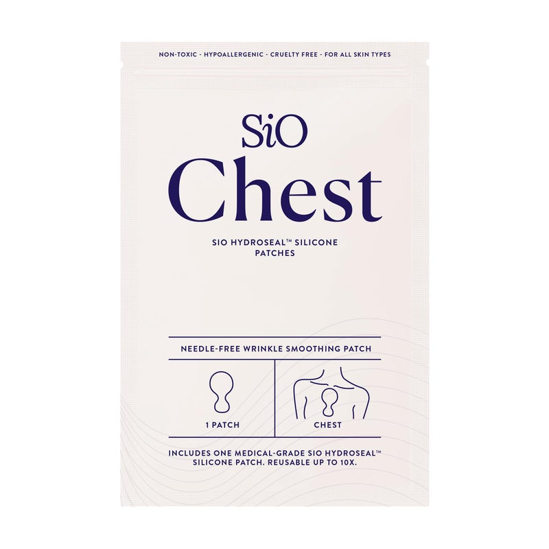 SiO Beauty ChestLift - Wrinkle-Smoothing, Medical-Grade Silicone Patches for Chest Fine Lines - Reusable Up to 10x - Cruelty-Free & Environmentally-Friendly Hydrating Beauty Patches - 1 Patch - Image 1