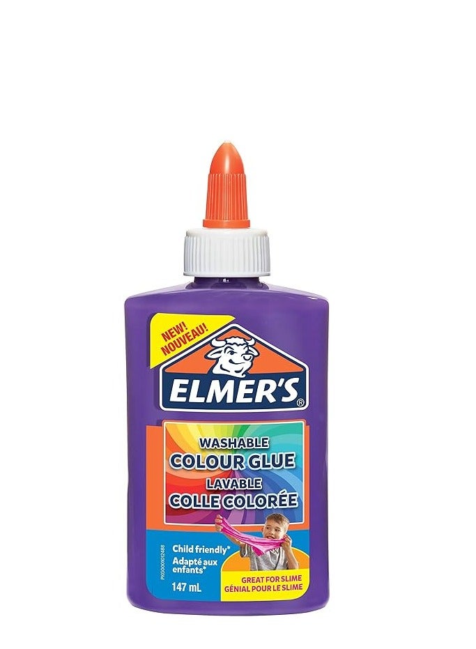 Elmers Washable Color Glue Purple - Image 1