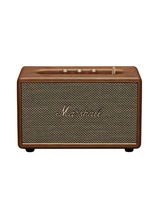 Marshall Acton III Wireless Bluetooth Stereo Speaker with Bluetooth Version 5.2, 2 Hours Charging Time, 32 Hours Play Time, Fast Charging, Water Resistant, USB-C Charging Port - Brown - Image 1