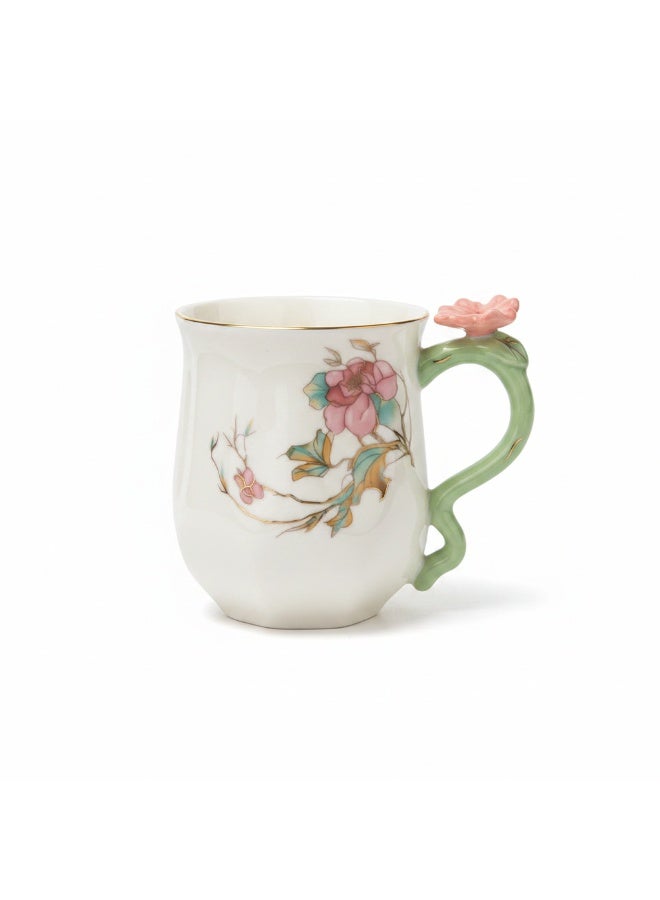 AKDC Angela Porcelain Mug 2PCS Set | 400ml | Floral Botanical Design - Image 2