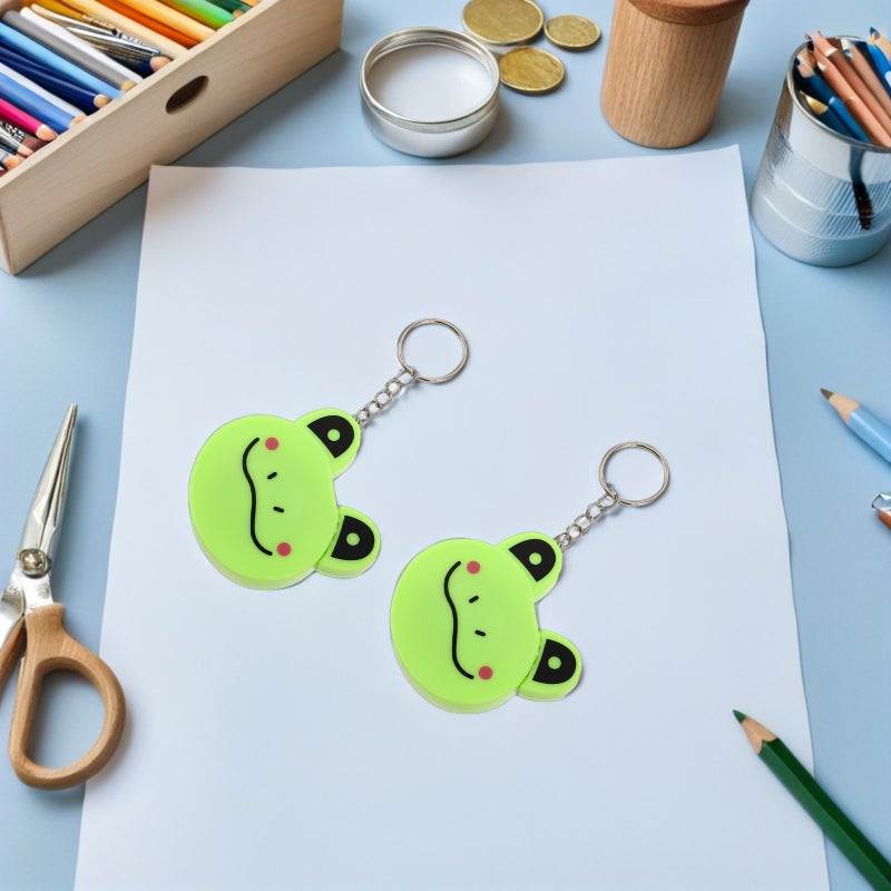 5pcs Retractable Tape Measure: Cartoon Animal Body Measuring Tapes with Keychains for Cloth Sewing Craft Accessories - Image 5