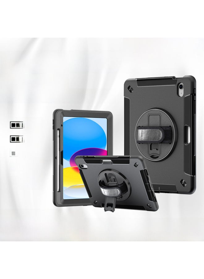 Generic 2024 Protective Case For IPad Air6 Samsung Lenovo Three Anti-Drop Handheld Pen Slot Tablet PC Protective Case-Color:Samsung Tab 10.1 Inch (2019)T510/515-Applicable Model:Flying Wheel/Default Black  - Image 2