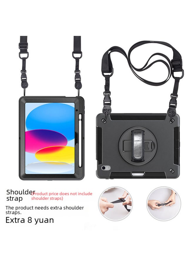 Generic 2024 Protective Case For IPad Air6 Samsung Lenovo Three Anti-Drop Handheld Pen Slot Tablet PC Protective Case-Color:Samsung Tab 10.1 Inch (2019)T510/515-Applicable Model:Flying Wheel/Default Black  - Image 3