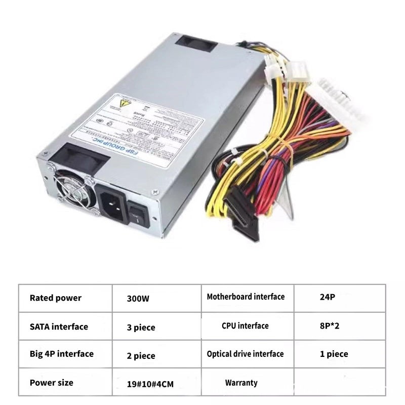 FSP300 Color 250W 300W 350W Power Supply For 1U Small Form Factor Computers With Double 8Pin Connectors - Image 5