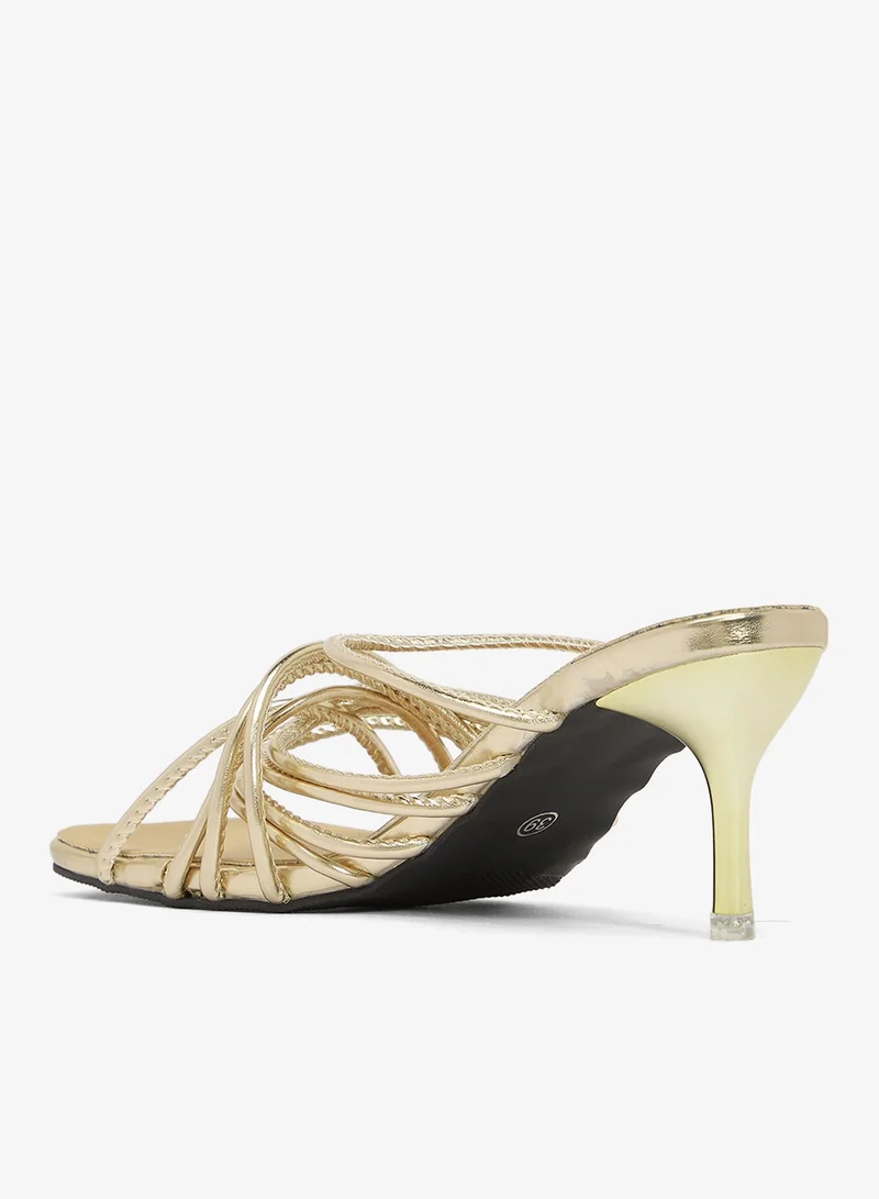 ELLA Mid Heel Gold Wire Detail Heels