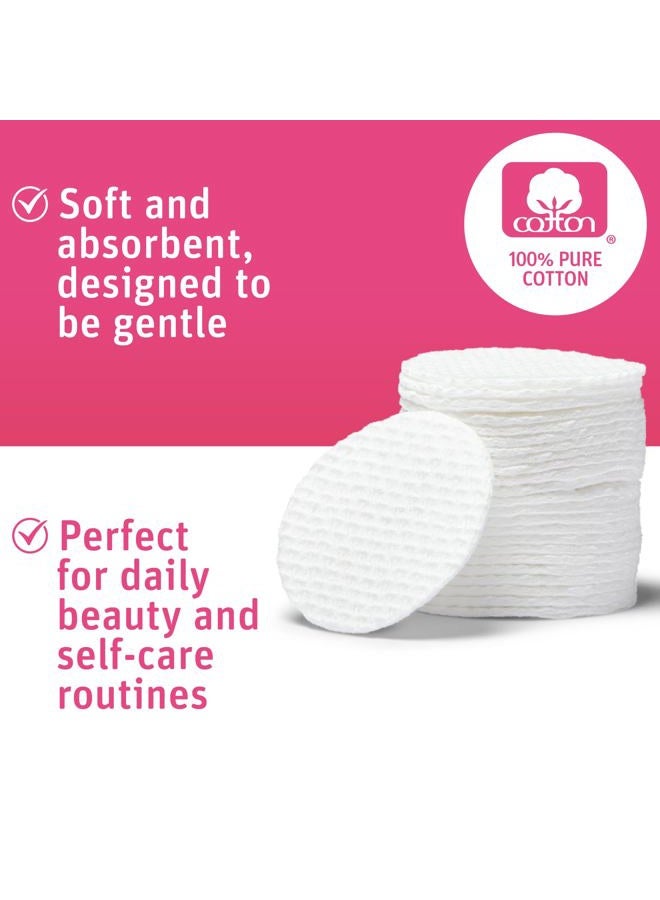 Simply Soft Medline Simply Soft Hypoallergenic Exfoliating Dual Textured Cotton Rounds Pads, White, 480 Count - Image 5