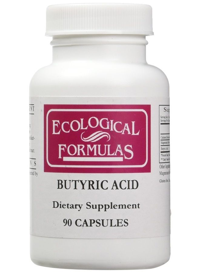 Ecological Formulas Calcium Magnesium Butyrate (Btyric Acid), Supports Gut Health. 1-Pack, Cream, 90 Capsules - Image 1