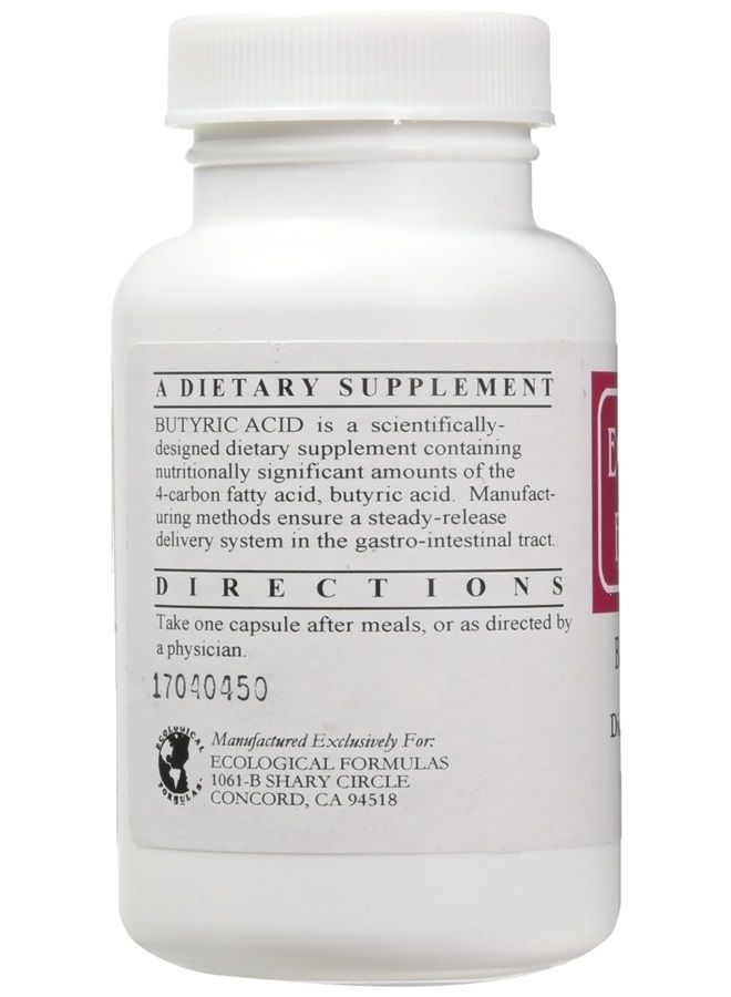 Ecological Formulas Calcium Magnesium Butyrate (Btyric Acid), Supports Gut Health. 1-Pack, Cream, 90 Capsules - Image 2