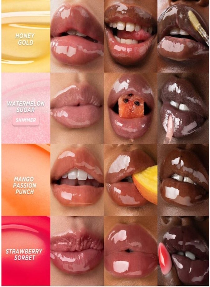 GISOU Honey Infused Lip Oil, Bee-llini Peach 8ml - Nourishing & Hydrating Lip Care - Image 5
