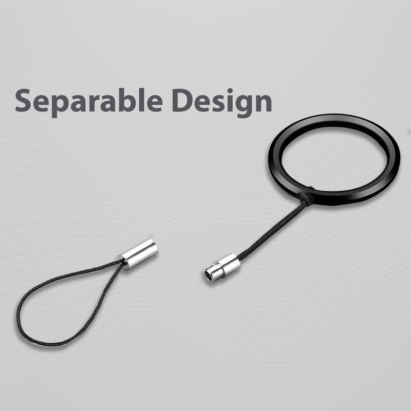 GadgetBite حزام لانيارد نايلون متعدد الاستخدامات مع حلقة معدنية لحامل المفاتيح - حامل هاتف محمول متعدد الاستخدامات للهواتف والمفاتيح والكاميرات وبطاقات الهوية ومحركات USB - Image 5