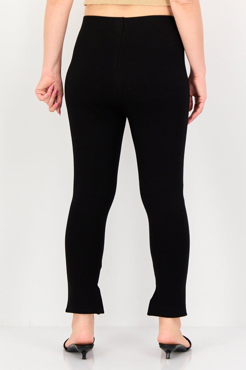 Only x Jdy Women Skinny Fit Solid Non Stretchable  Pants, Black - Image 2