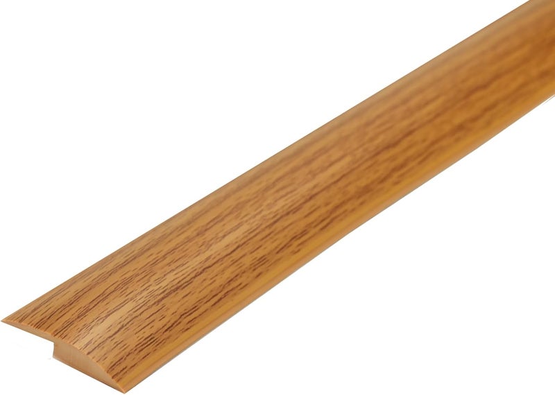 SUVEUS 10Ft Floor Transition Strip, Self Adhesive Carpet Edging Trim Strip, Threshold Strips for Threshold Height Less Than 5 mm (Light Brown) - Image 1