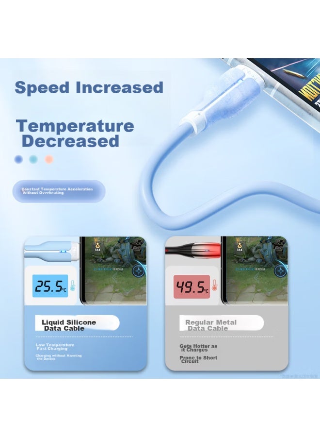 CAN Compatible Charging Cable, Android Data Cable, Fast Charging Suitable For Huawei, Xiaomi, Oppo, Redmi, Vivo, Fast Charging Cable, 4a Fast Charging, Micro Interface, 1m - Image 5