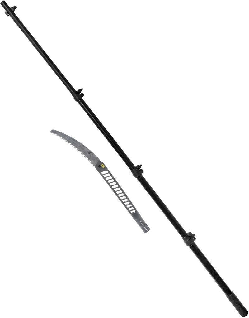 Hawk Ranger 8ft Pole Saw with 11" High Carbon Steel SK5 Blade & Lightweight Aluminum Pole | Extendable Rugged Corrosion-Resistant Folding Hand Saw for Tree Trimming - Image 3