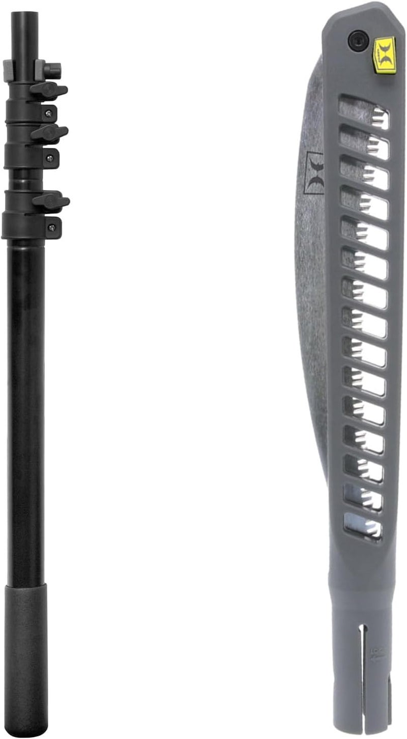 Hawk Ranger 8ft Pole Saw with 11" High Carbon Steel SK5 Blade & Lightweight Aluminum Pole | Extendable Rugged Corrosion-Resistant Folding Hand Saw for Tree Trimming - Image 4