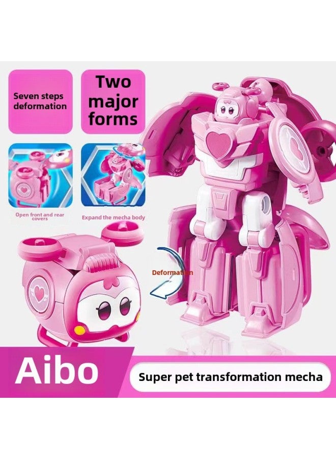 Double Diamond Genuine Goods Super Flying Man Lebao Super Pet Deformation Mecha Boy Children's Toy Zhuang Bao Jin Xiaobao Aibao-Color:770494-3 Super Pet-Dobao - Image 4