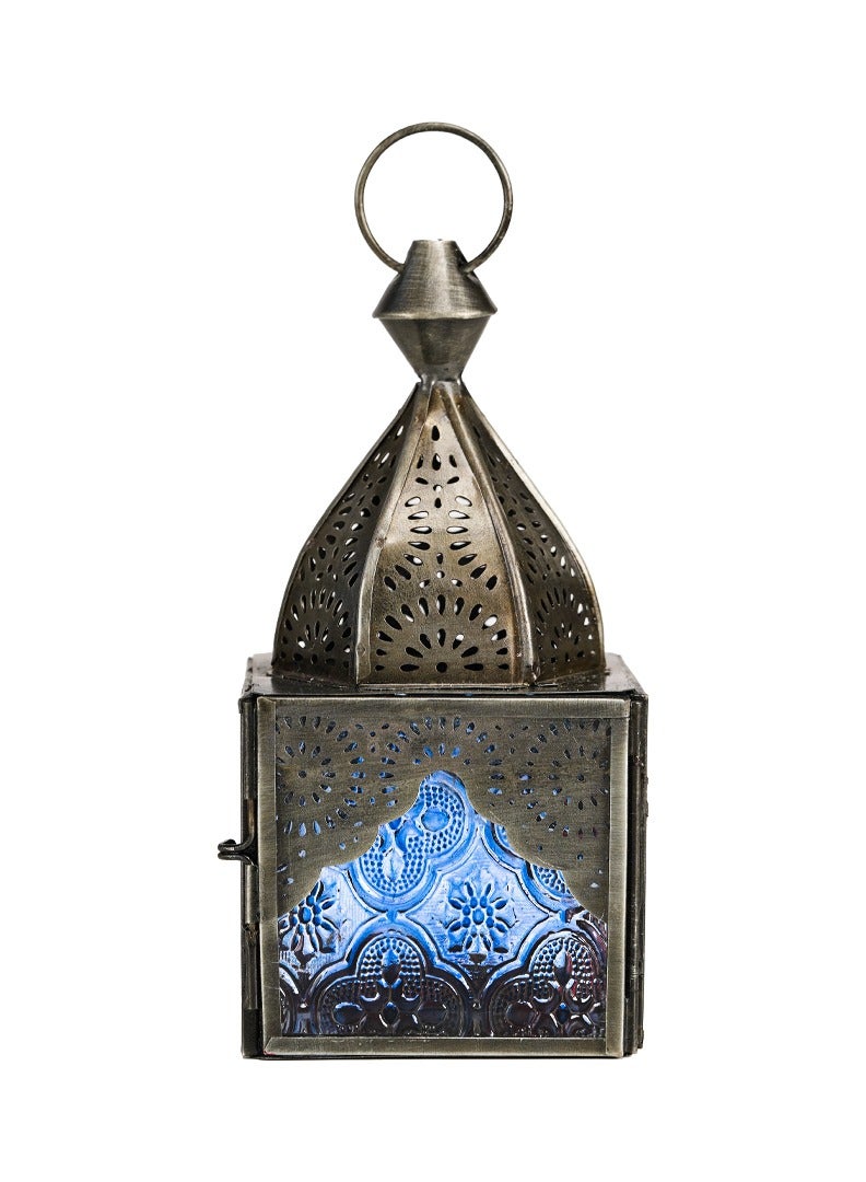 Hilalful HilalFul Classic Mini Zinc Antique Cherry Decorative Candle Holder Lantern | For Home Décor in Eid, Ramadan, Wedding | Living Room, Bedroom, Indoor, Outdoor Decoration | Islamic Themed | Moroccan