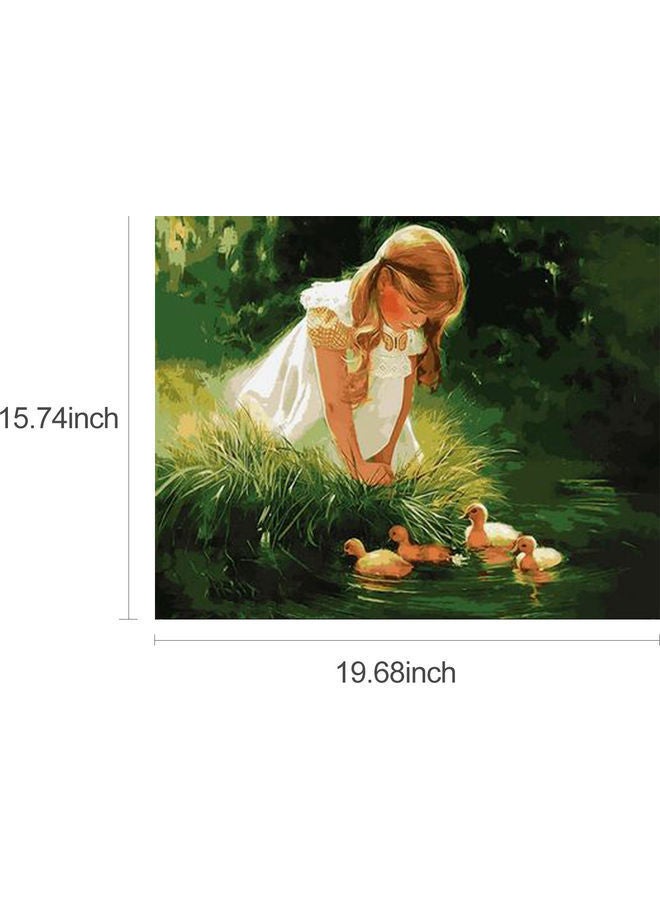 نيبمينينت لوحة زيتية بتصميم فتاة. متعدد الألوان 24.50x3x15سم - Image 5