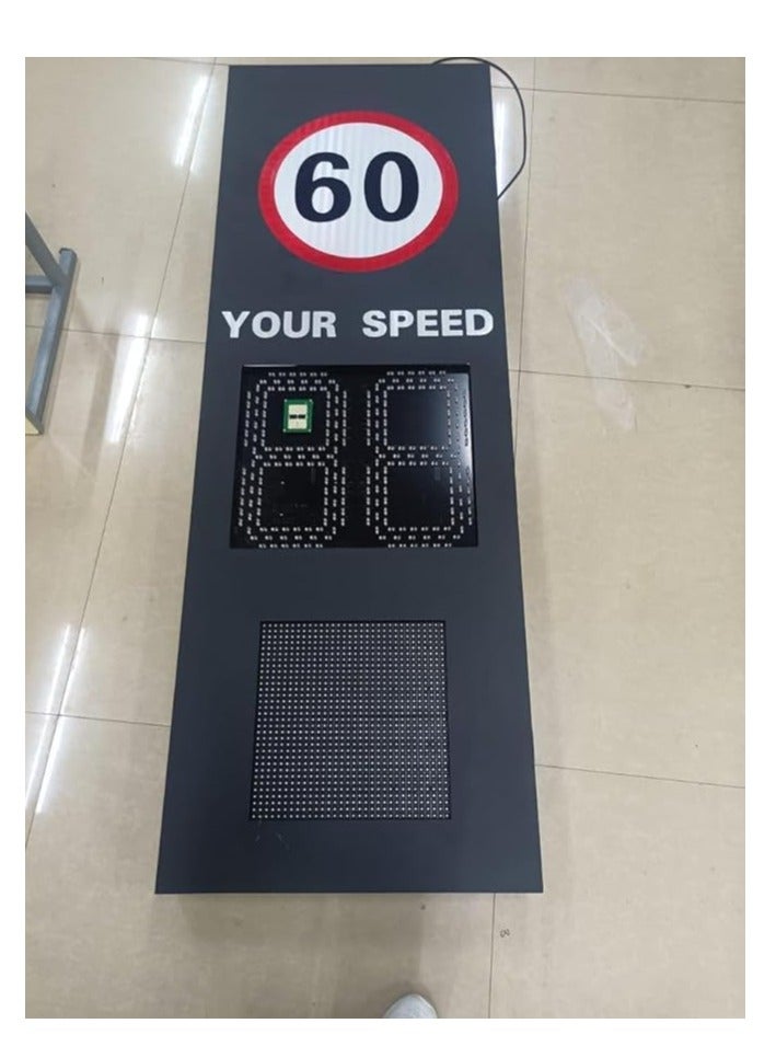 Maxsafe Digital Speed Radar Monitor Traffic Sign, Active Day & Night, Model SD60173, LED Display with Emoji Face, UAE-Made  - Image 3