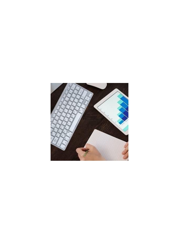 Wireless Portable Keyboard with Arabic/English Keys – Compatible with iPad, Tablets, Windows, Android & Mobile Devices - Image 3