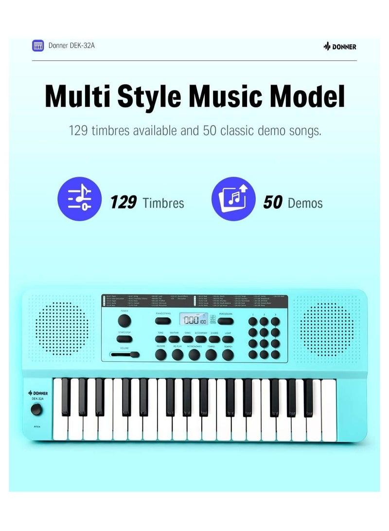 Donner DEK-32A 32 Keys Mini Electric Keyboard - Image 5