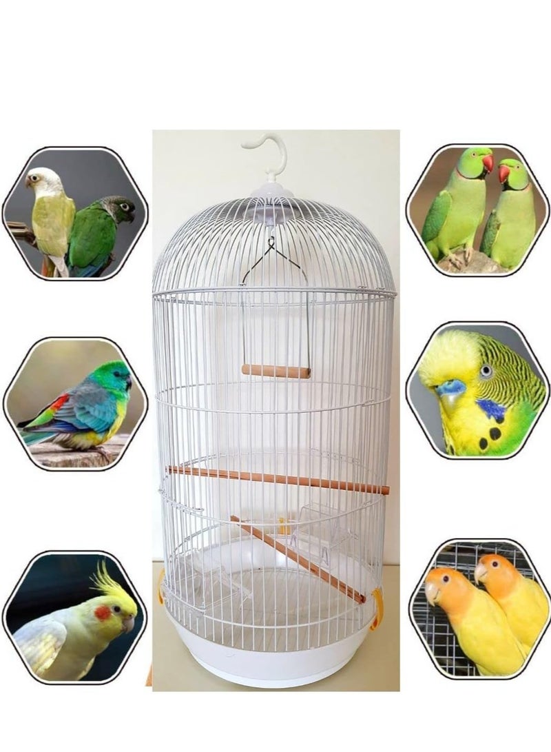 Bird Cage Large Food Container Swing and Wood Stick Suitable for Small and Medium Parrots Such as Conure Parakeet Budgerigar Fischer Lovebird Cockatiel Canary Gold Finch - Image 1