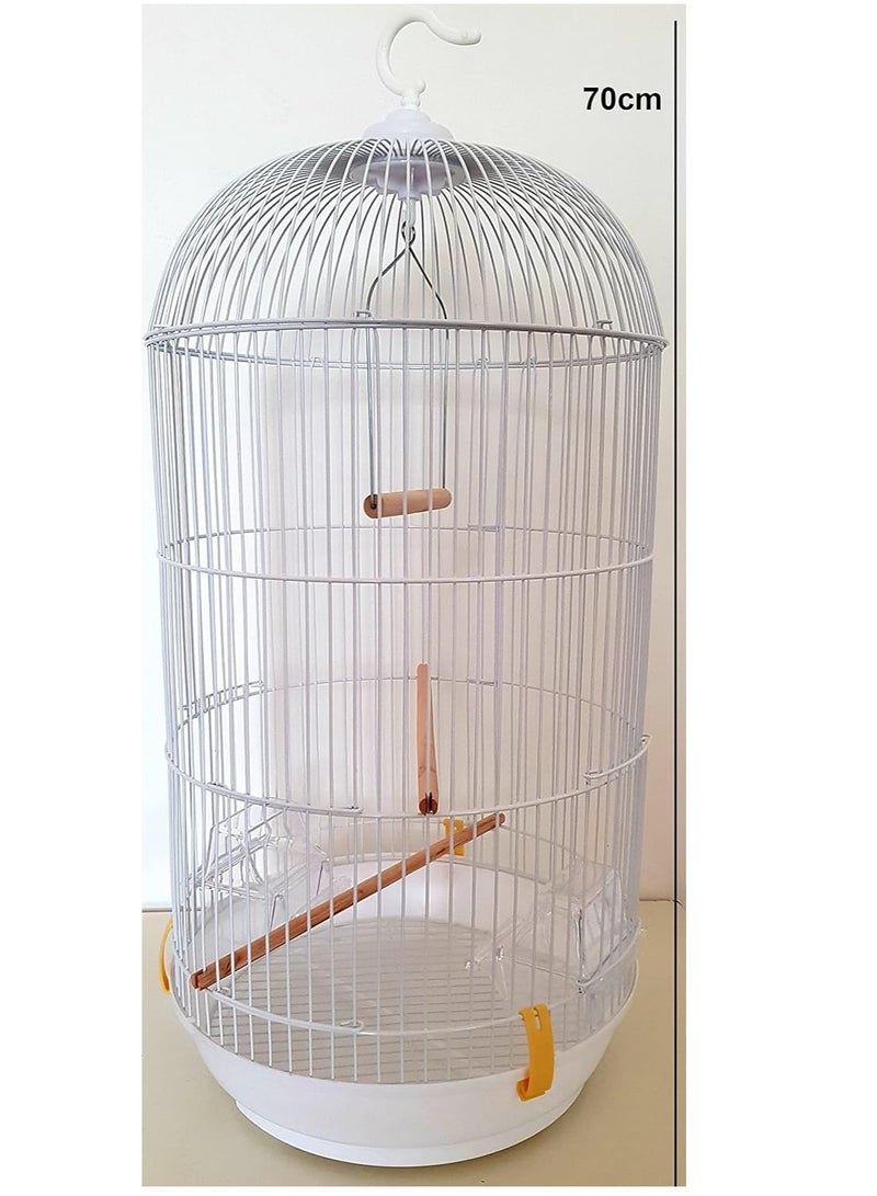 Bird Cage Large Food Container Swing and Wood Stick Suitable for Small and Medium Parrots Such as Conure Parakeet Budgerigar Fischer Lovebird Cockatiel Canary Gold Finch - Image 4