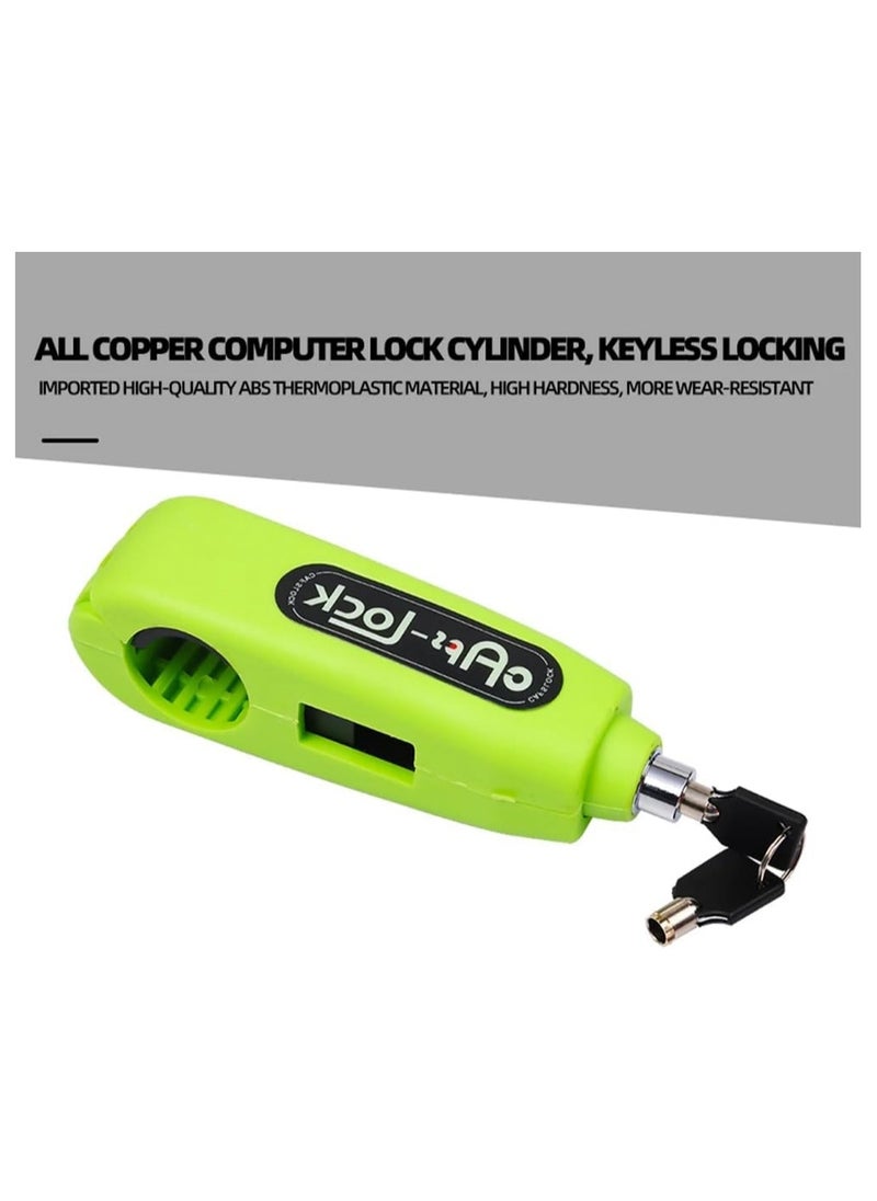 Handbrake Handle Lock for Motorcycles, Scooters, Bikes, Motorcycles, Scooters, Bikes, Four-Wheel Vehicles, Heavy Duty Anti-Theft Lock (Plan A) (Green) - pzsku/Z73A3909D9AA903F101ECZ/45/_/1729593879/be33a53a-7ac7-4e09-a06b-b8e044363e32
