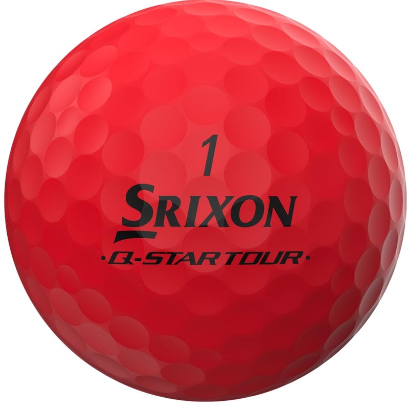 Srixon Q-Star Tour Divide Golf Balls, Red/Yellow - Image 2