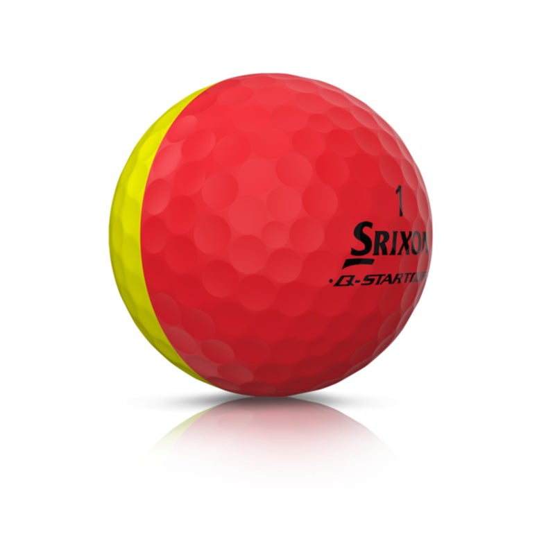 Srixon Q-Star Tour Divide Golf Balls, Red/Yellow - Image 4