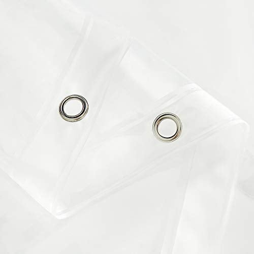 EurCross Clear Shower Curtain Liner 72x78,5 Magnets Weighted Bottom Heavy Duty Bathroom Shower Liner 78inches Long, Transparent EVA - Image 2