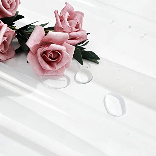 EurCross Clear Shower Curtain Liner 72x78,5 Magnets Weighted Bottom Heavy Duty Bathroom Shower Liner 78inches Long, Transparent EVA - Image 3