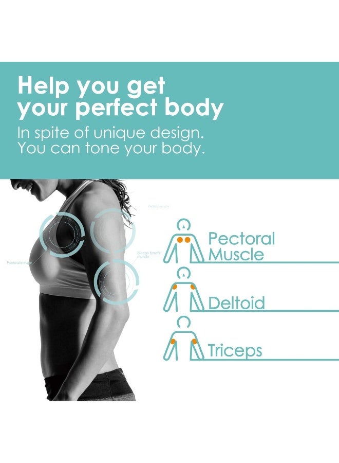 ELECOM-Japan Brand- ECLEAR Sports Pushup Bars/Triceps/Deltoid/Standard Training/Core Training/Foam Grip/Light Blue HCF-PULBUL - Image 5