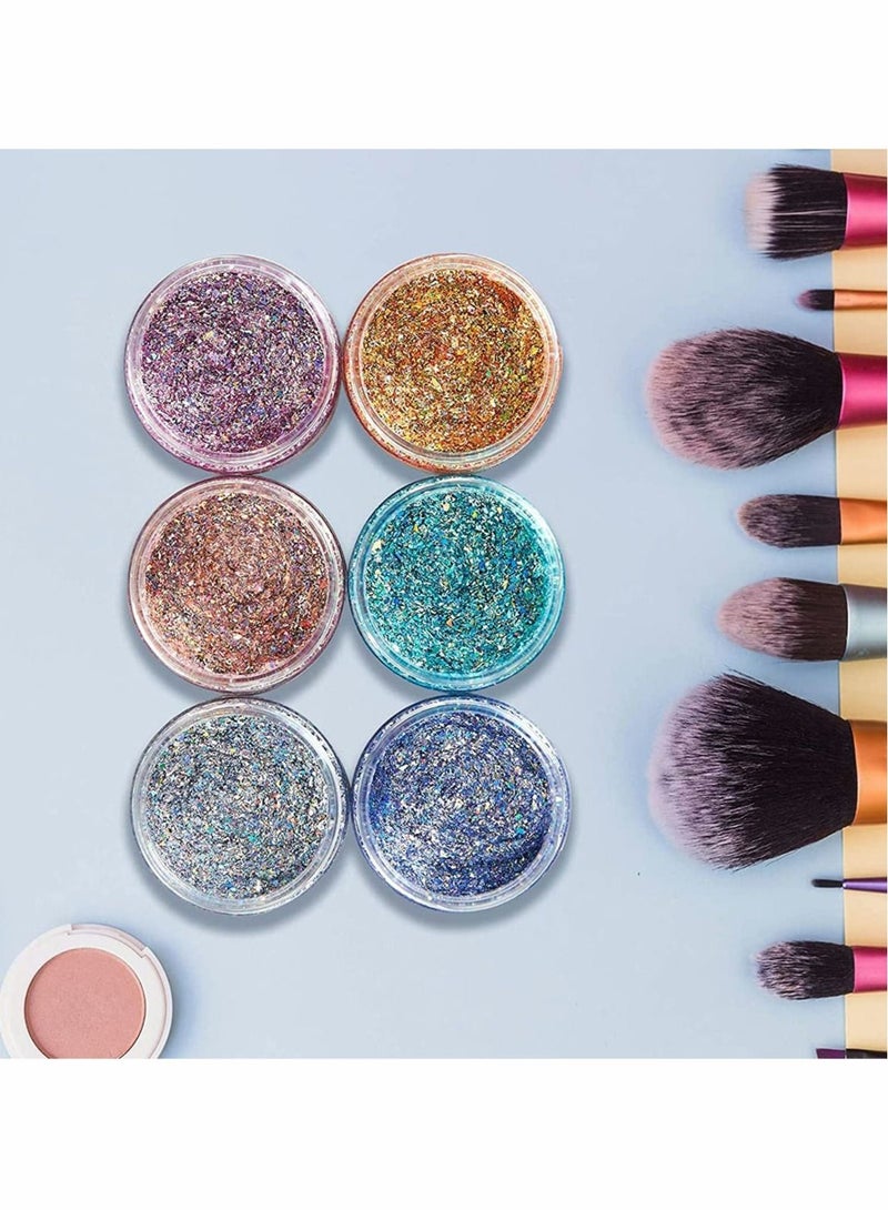 Excefore Cosmetic Container Sample Jars, 20 Pcs, 80 ML Leak-proof with Lids for Lotion, Cream, Ointments, Makeup, Rhinestone, DIY Slime Making Samples, Travel Storage Bottle - Image 4