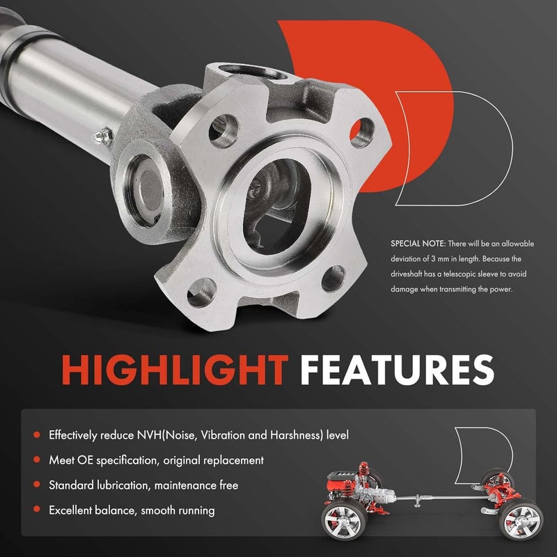 A-Premium Rear Drive Shaft Assembly for Jeep JL Wrangler 2018 - Image 5