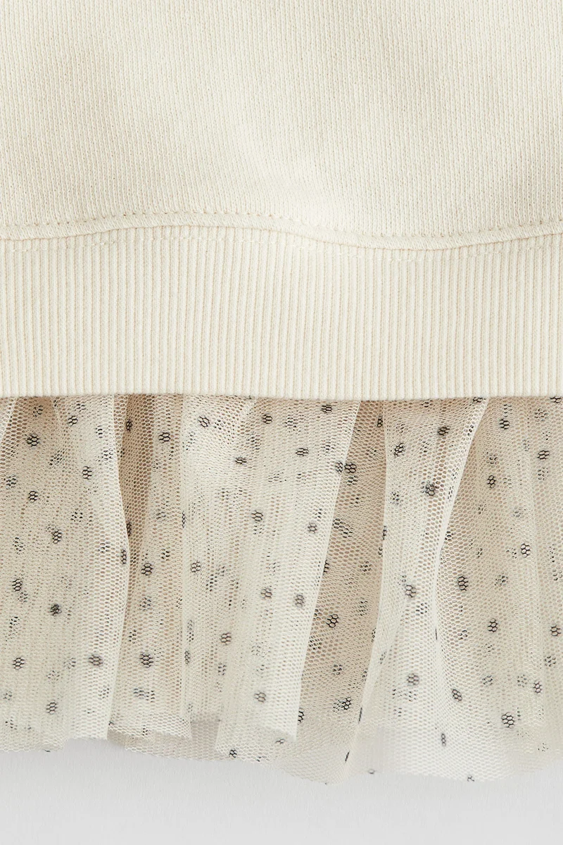 H&M Tulle-skirt sweatshirt dress