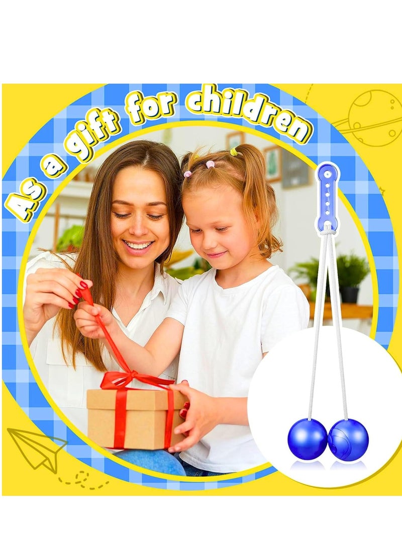 MAGIC VAULT 12 Pcs Clackers Balls on a String Hands Lato Lato Toy Ball Swinging Ball Toys Ladder Balls for Girls Boys Training Balance Ability Concentration Stocking Stuffers Holiday Party Favors  - Image 3