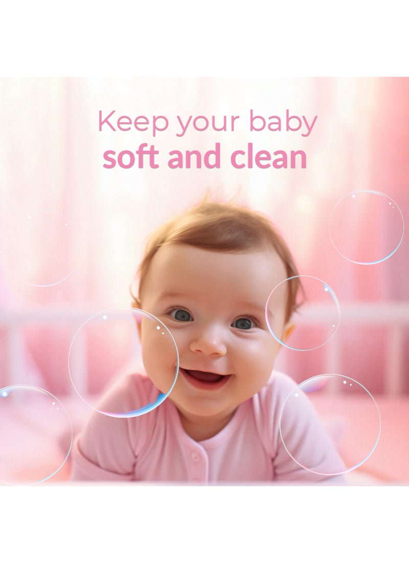 Cool & Cool جل استحمام الأطفال من الرأس إلى القدم خالي من الصبغات والكحول والبارابين مع فيتامين E ومستخلص الألوة فيرا بتركيبة لطيفة عبوة من 4 - Image 5