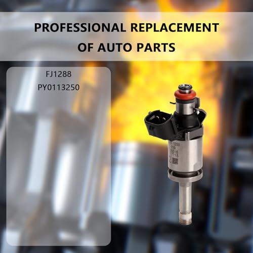 NECATUO Set of 4 Fuel Injectors Compatible with Mazda 3 20142018 6 20142016 CX5 20152016 CX9 2016 25L L4 Replaces FJ1288 PY0113250 - Image 3