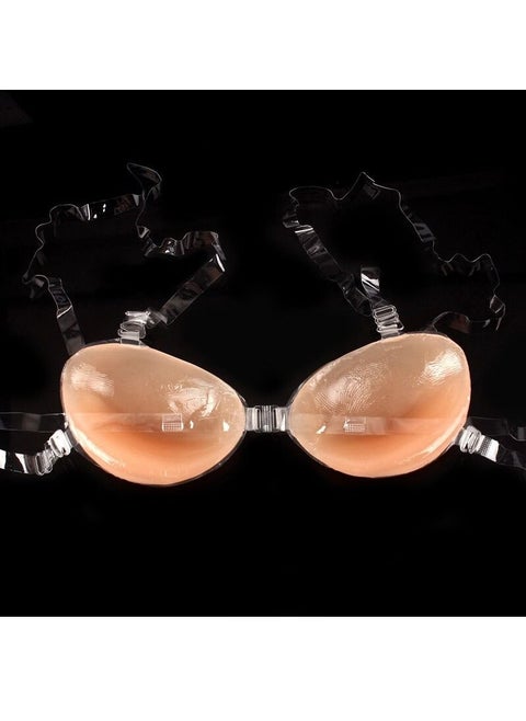 Adhesive Bra Strapless Sticky Invisible Push up Silicone Bra for Backless Dress with Invisible Strap Size A,B,C,D Up