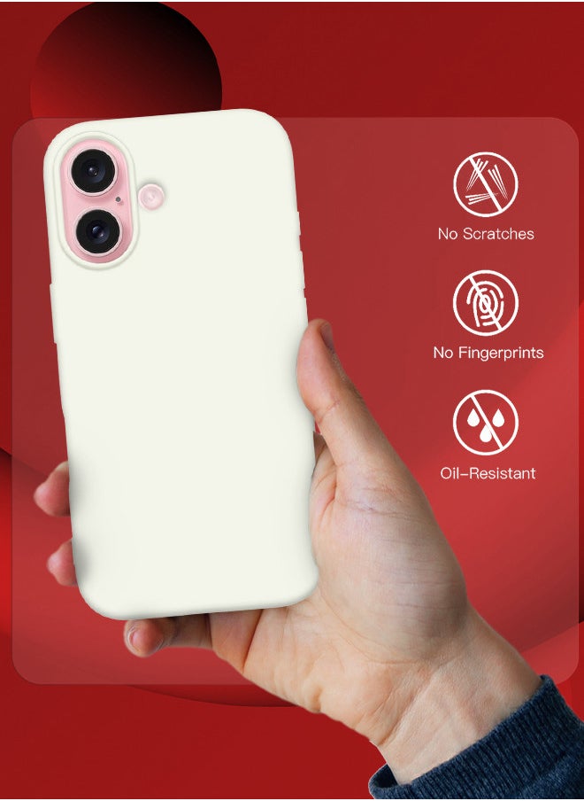 CATANES (for iPhone 16) 2 Pack Case and Screen Protector, Slim Silicone Case, Full Covered Anti Scratch Shockproof Protective Cover  - Image 4
