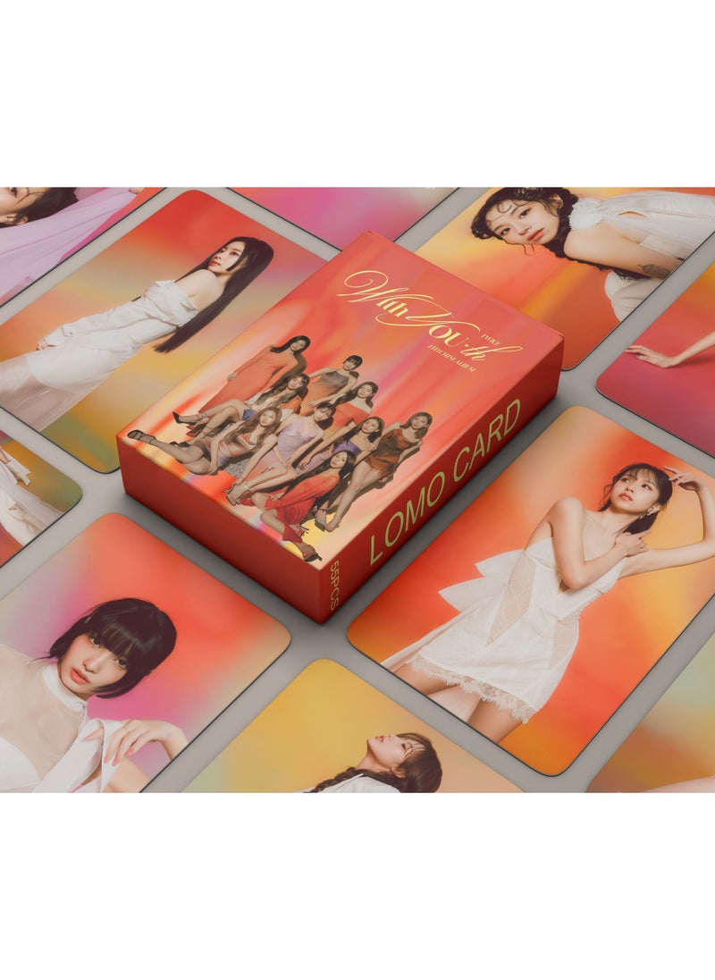 EHOME 55Pcs TWICE New Album With YOU-th Lomo Card  - Image 1