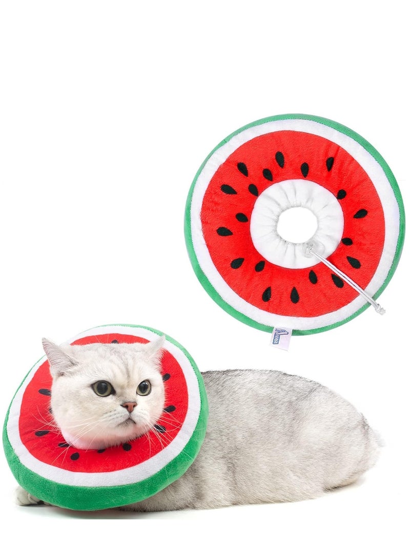 Generic Adjustable Cat Recovery Collar Cat Cone Collar Cat Recovery Collar Soft Cute Cat Neck Cone Collar Pet Protective Elizabethan Collar After Surgery for Kittens Puppies Small Dogs  - Image 1