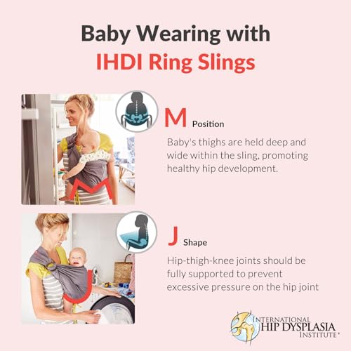 Mamaway Baby Ring Sling Carrier - Newborn and Toddler Sling (Supports up to 165lbs), IHDI Certified, Rayon & Linen Made, Soft & Breathable, Nylon 66 Safety Rings, Storage Pocket Design, Khaki - Image 3